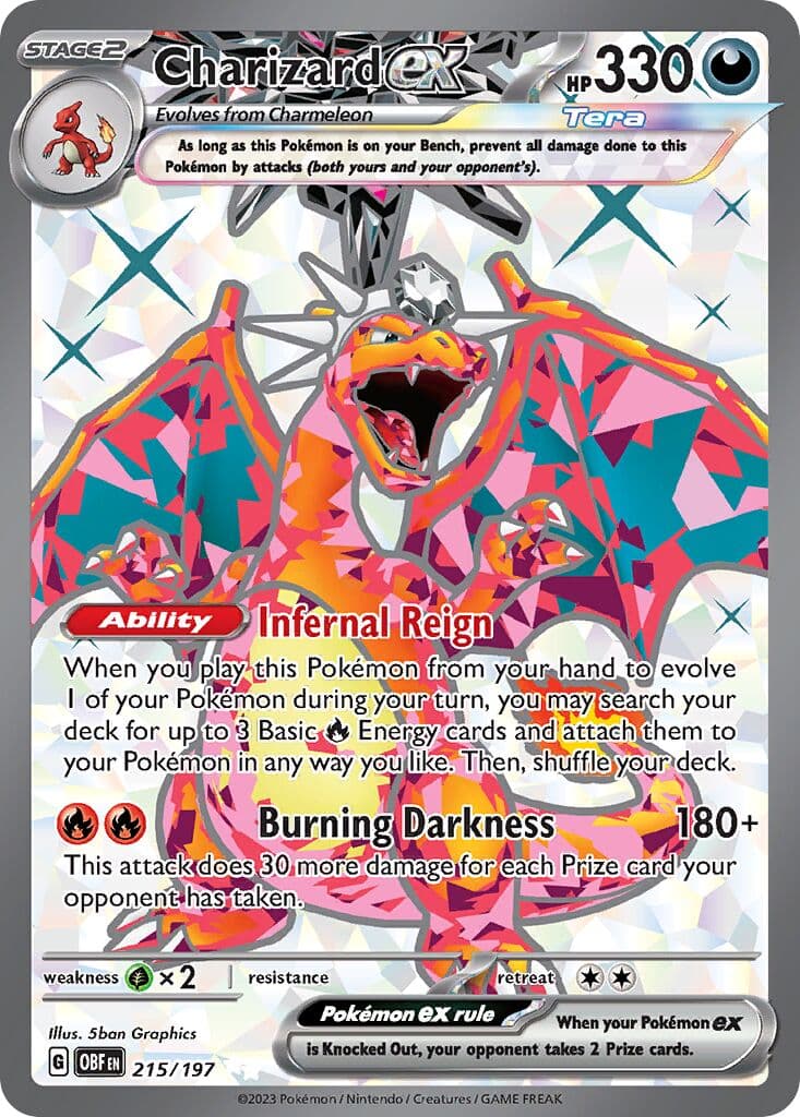 Obsidian Flames Pokemon card #215 - high resolution TCG trading card image
