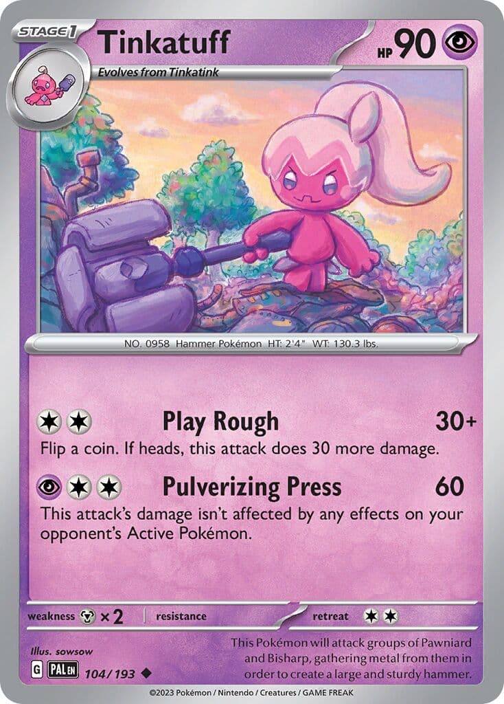 Paldea Evolved Pokemon card #104 - high resolution TCG trading card image