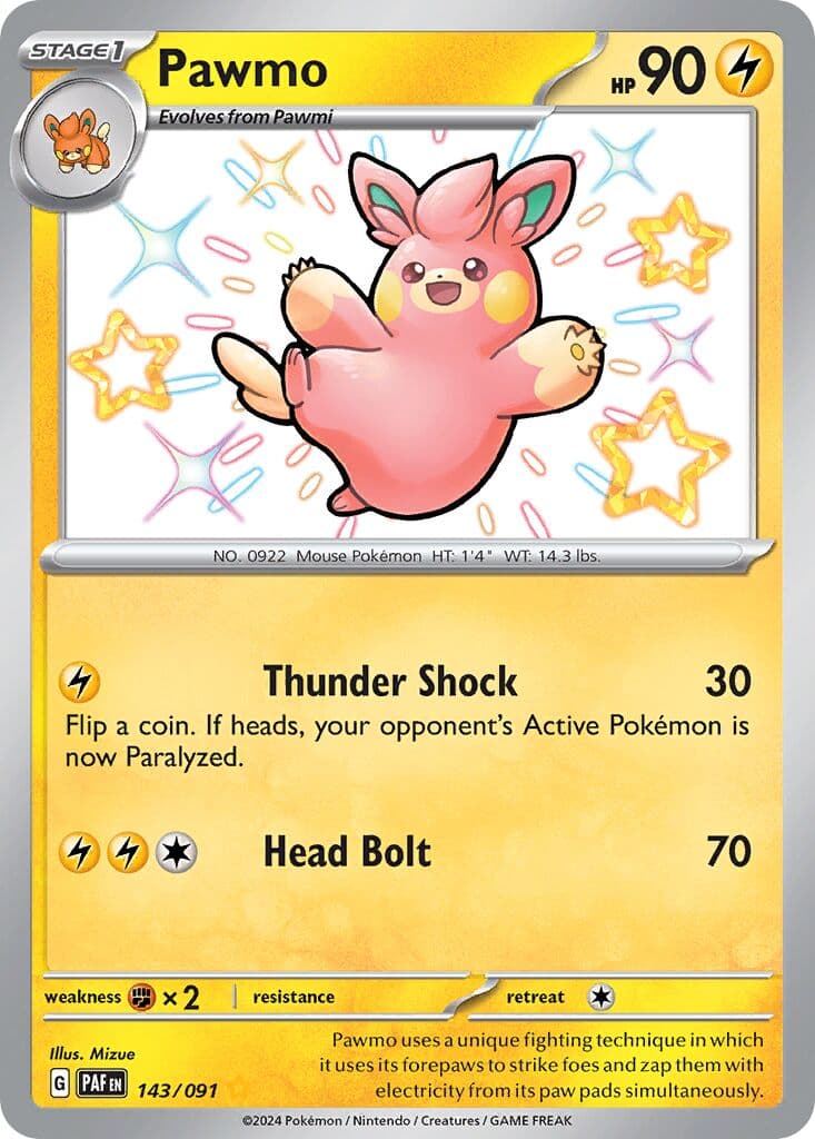Paldean Fates Pokemon card #143 - high resolution TCG trading card image