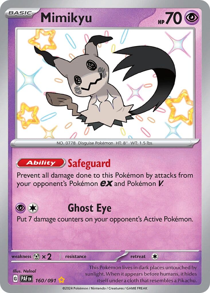 Paldean Fates Pokemon card #160 - high resolution TCG trading card image