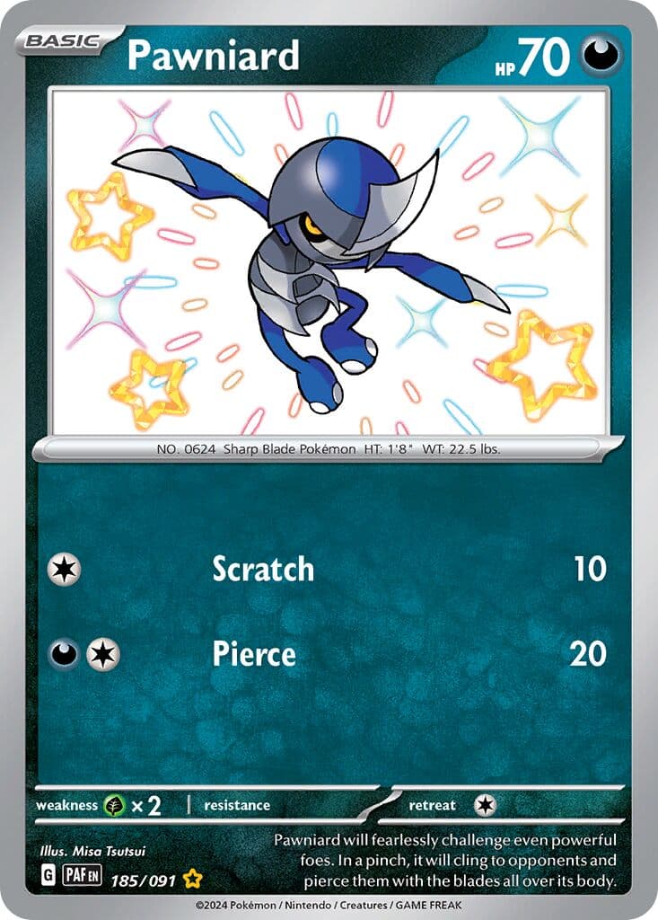 Paldean Fates Pokemon card #185 - high resolution TCG trading card image