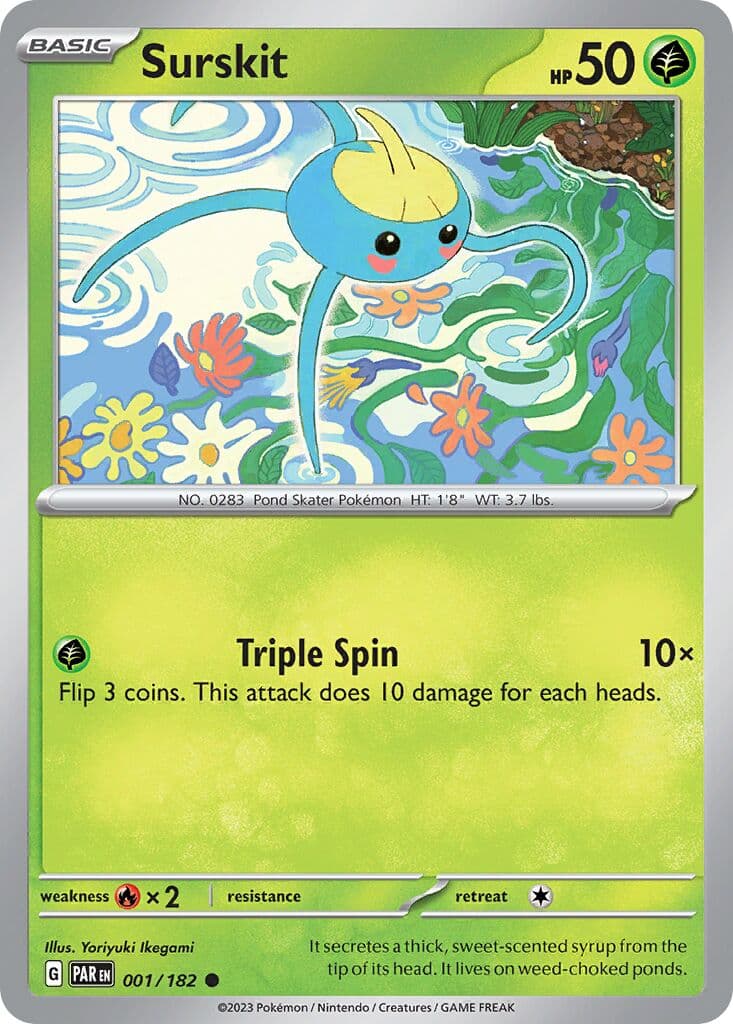Paradox Rift Pokemon card #001 - high resolution TCG trading card image