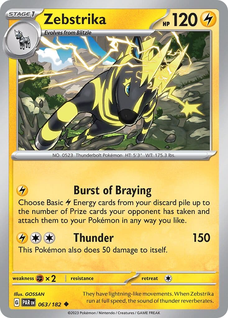 Paradox Rift Pokemon card #063 - high resolution TCG trading card image