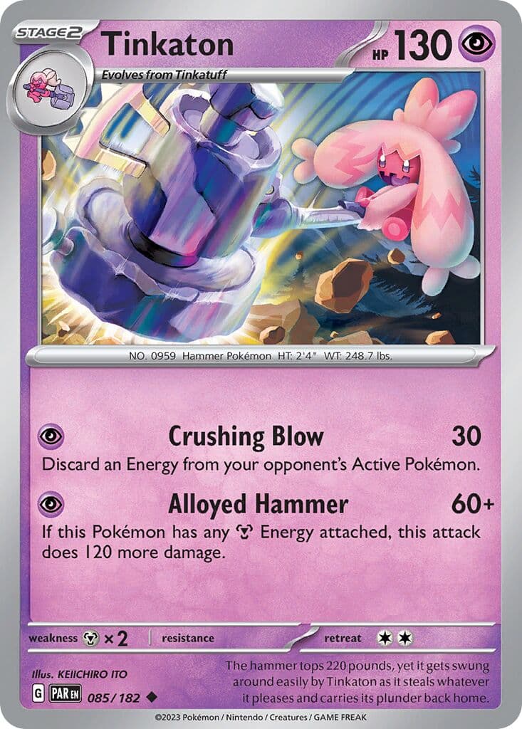 Paradox Rift Pokemon card #085 - high resolution TCG trading card image