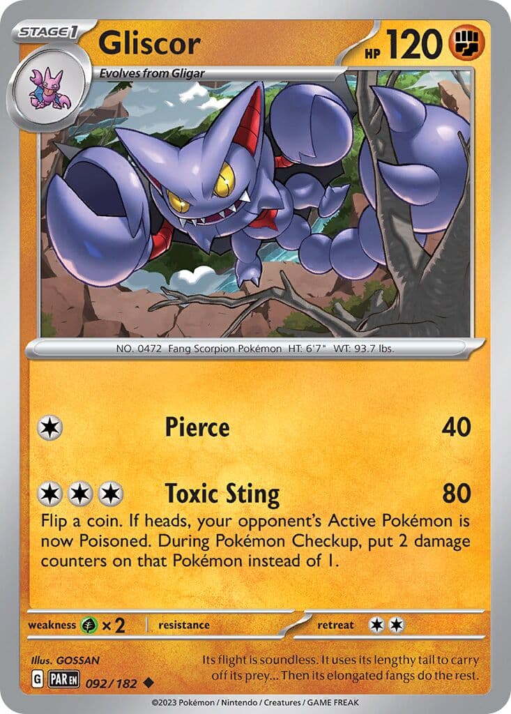 Paradox Rift Pokemon card #092 - high resolution TCG trading card image