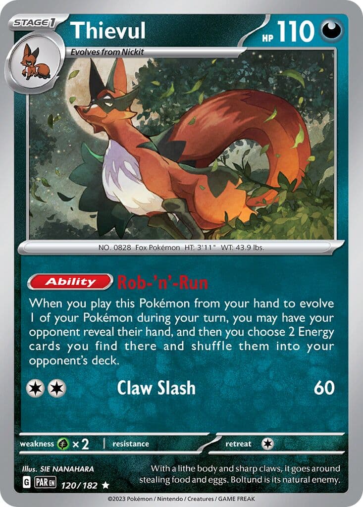 Paradox Rift Pokemon card #120 - high resolution TCG trading card image