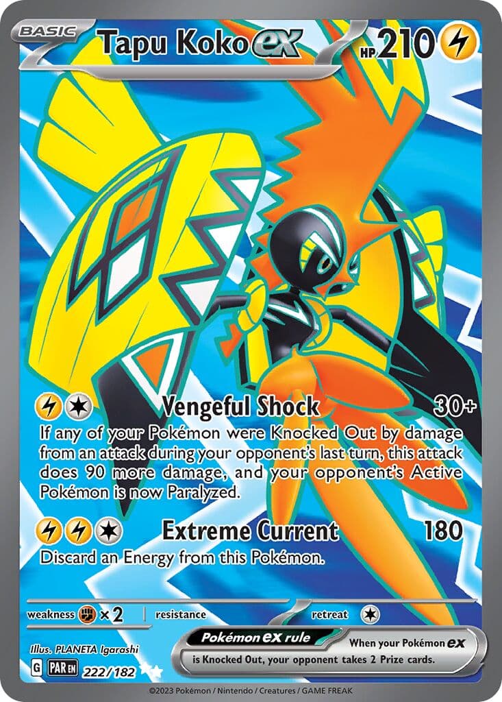 Paradox Rift Pokemon card #222 - high resolution TCG trading card image