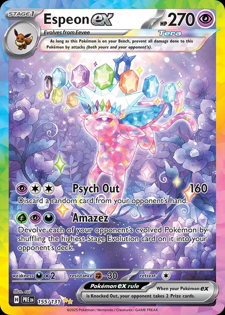 Prismatic Evolutions Pokemon card #155 - high resolution TCG trading card image