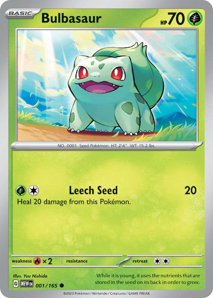 Scarlet & Violet 151 Pokemon card #001 - high resolution TCG trading card image