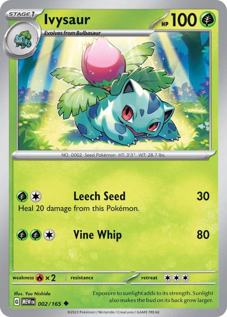 Scarlet & Violet 151 Pokemon card #002 - high resolution TCG trading card image