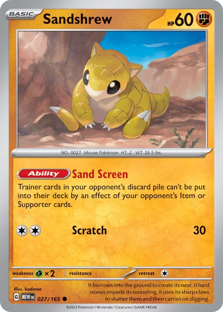Scarlet & Violet 151 Pokemon card #027 - high resolution TCG trading card image