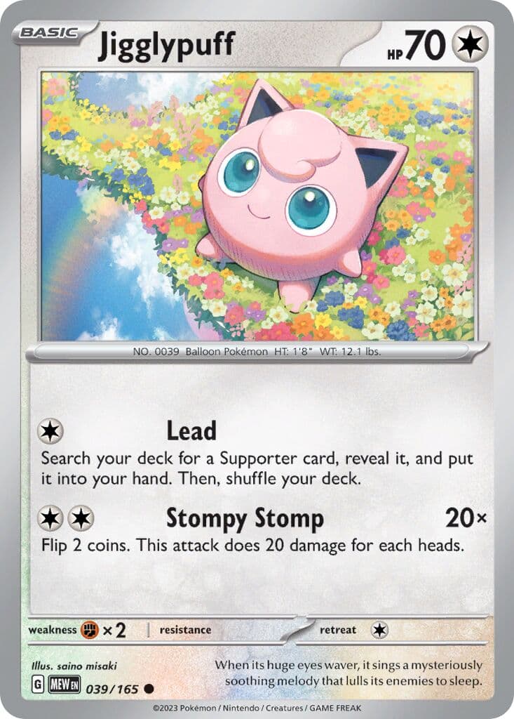 Scarlet & Violet 151 Pokemon card #039 - high resolution TCG trading card image