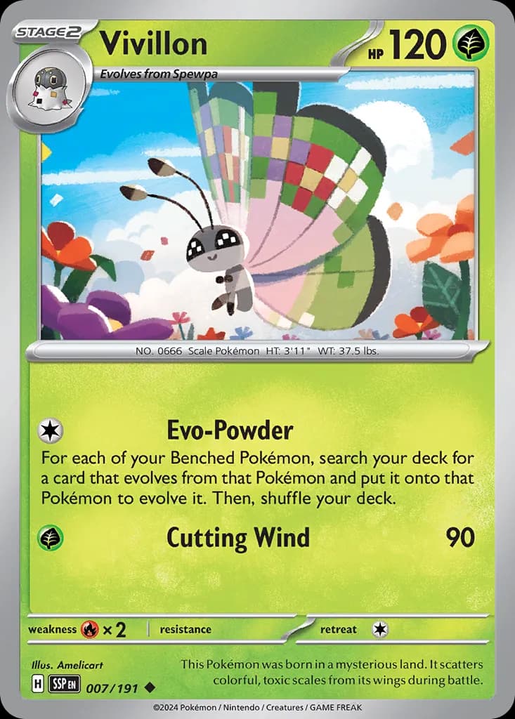Surging Sparks Pokemon card #007 - high resolution TCG trading card image