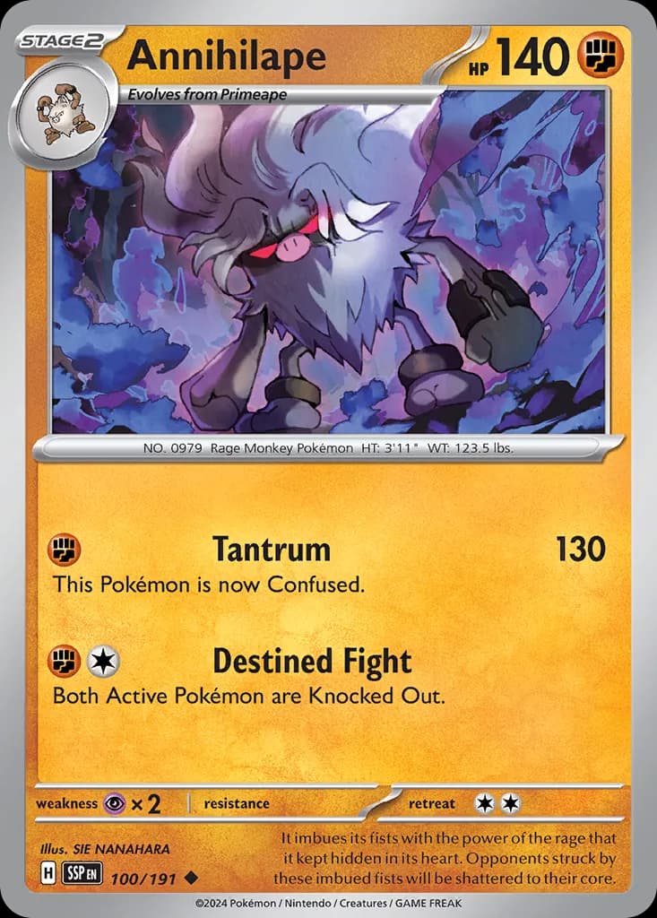 Surging Sparks Pokemon card #100 - high resolution TCG trading card image