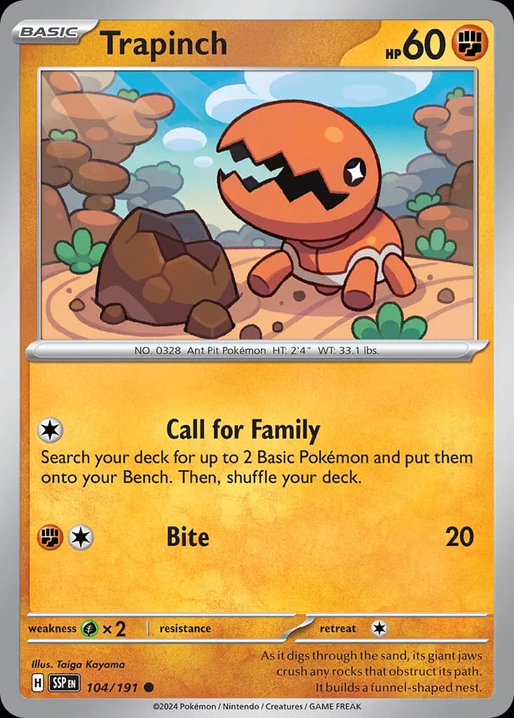 Surging Sparks Pokemon card #104 - high resolution TCG trading card image