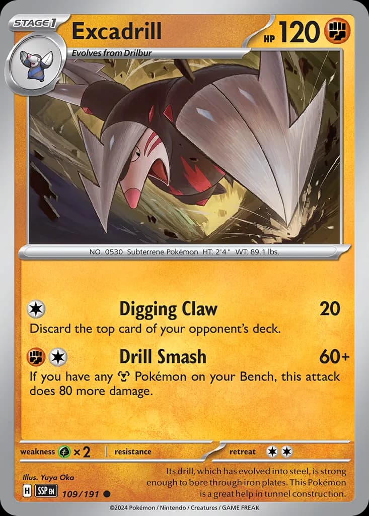 Surging Sparks Pokemon card #109 - high resolution TCG trading card image
