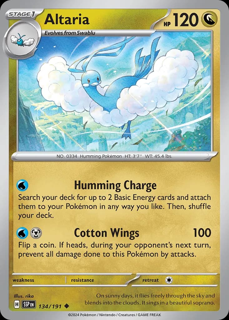 Surging Sparks Pokemon card #134 - high resolution TCG trading card image