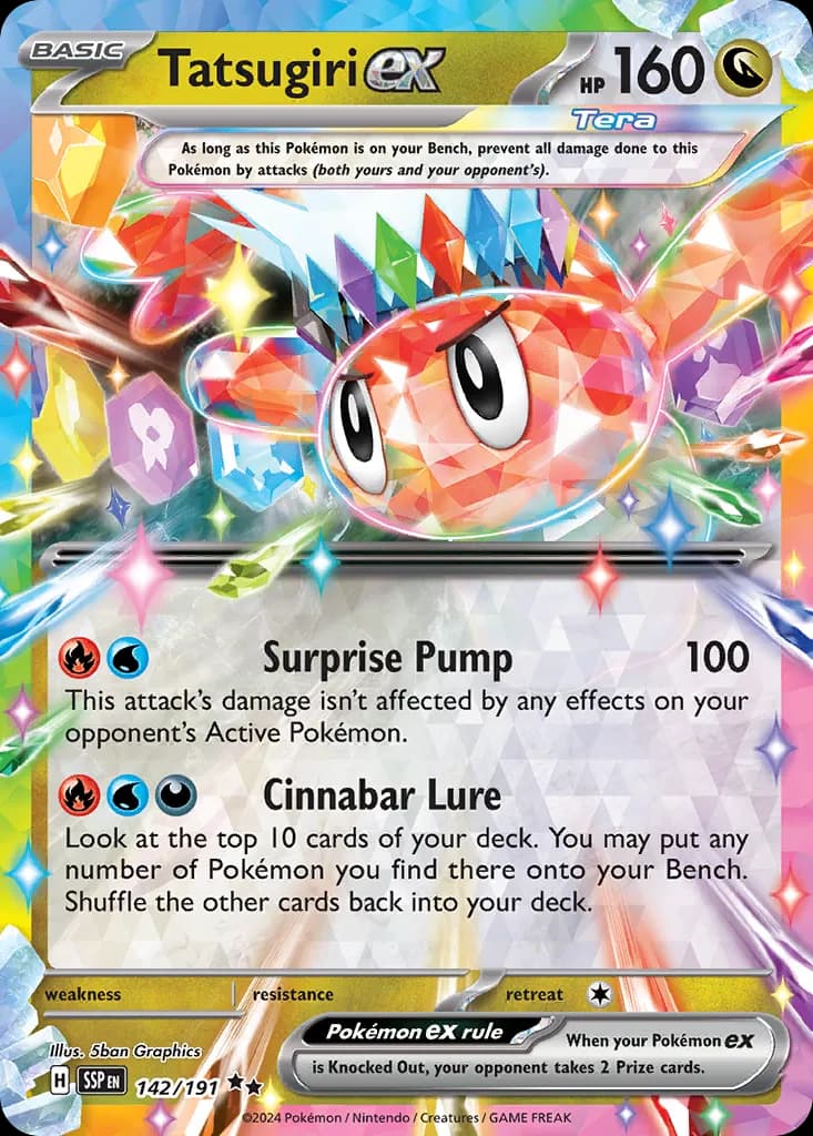 Surging Sparks Pokemon card #142 - high resolution TCG trading card image