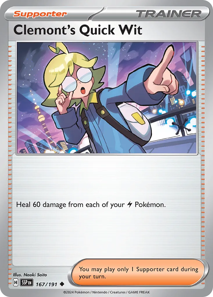 Surging Sparks Pokemon card #167 - high resolution TCG trading card image
