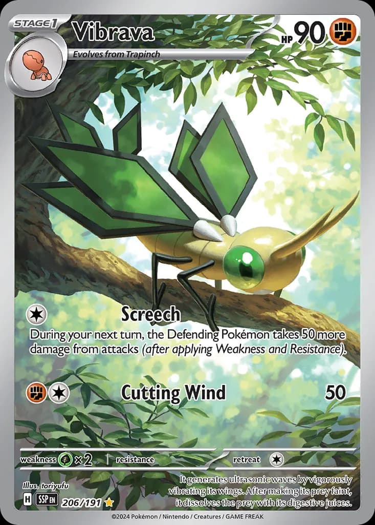 Surging Sparks Pokemon card #206 - high resolution TCG trading card image