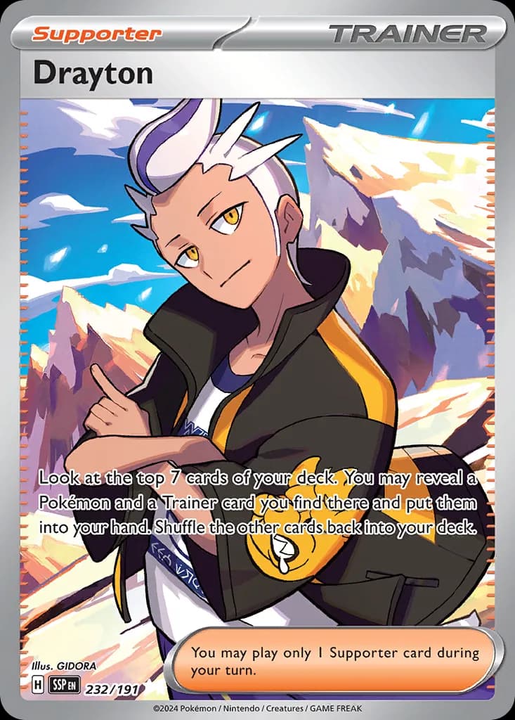 Surging Sparks Pokemon card #232 - high resolution TCG trading card image