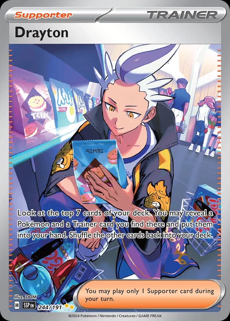 Surging Sparks Pokemon card #244 - high resolution TCG trading card image