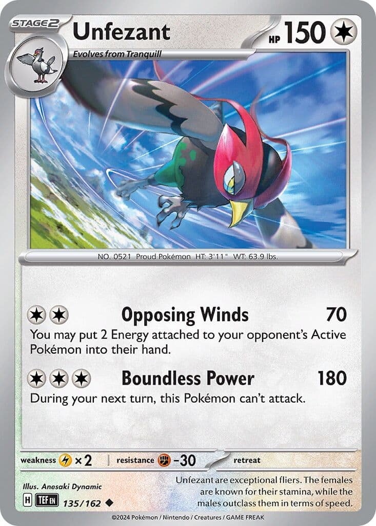 Temporal Forces Pokemon card #135 - high resolution TCG trading card image